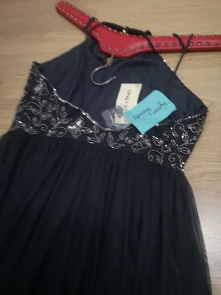 VESTIDO BORDADO EN PIEDRITAS BODAS BAUTIZO
