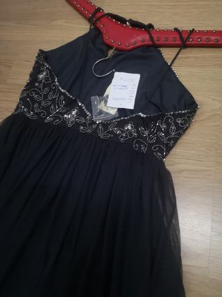 VESTIDO BORDADO EN PIEDRITAS BODAS BAUTIZO