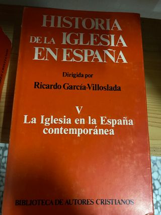 Colección Historia de la Iglesia en España.7 tomos