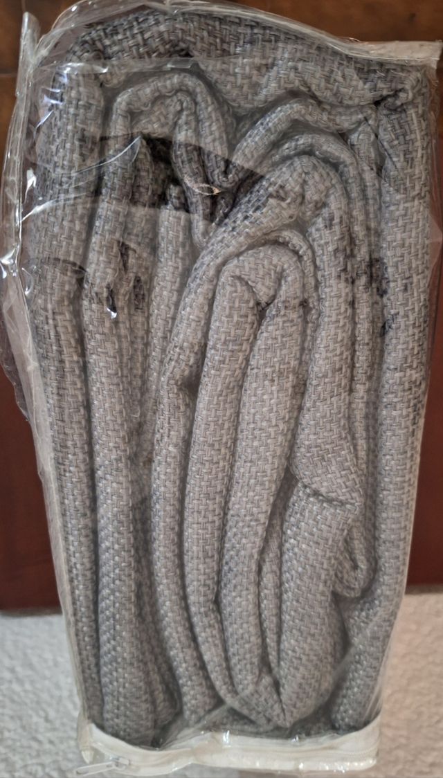 Cortina 100% Poliester Gris