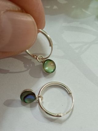 Pendientes Aro esférita avalon De Plata De Ley 925