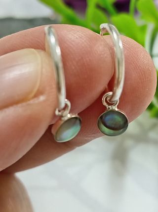Pendientes Aro esférita avalon De Plata De Ley 925