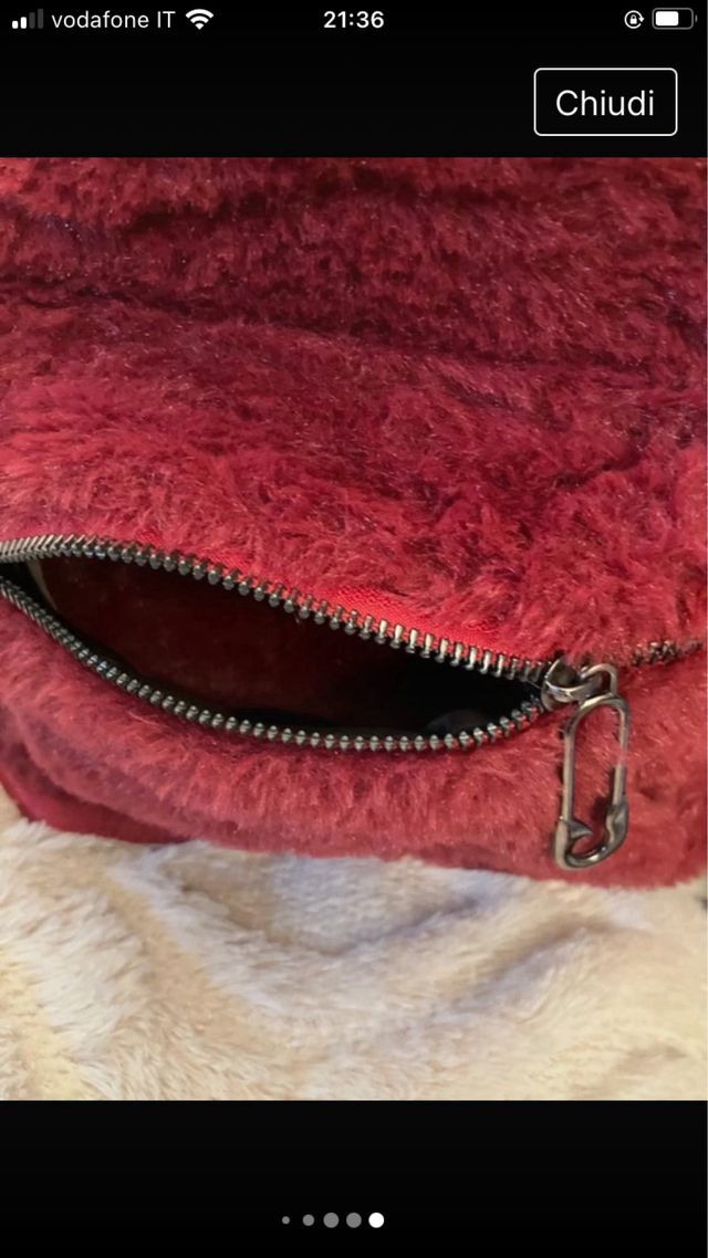 Zainetto rosso con orecchie