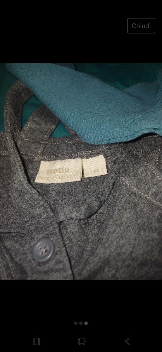 Salopette con body 6 mesi