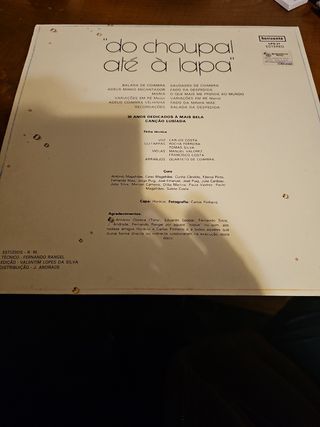 Vinil  do choupa até à Lapa