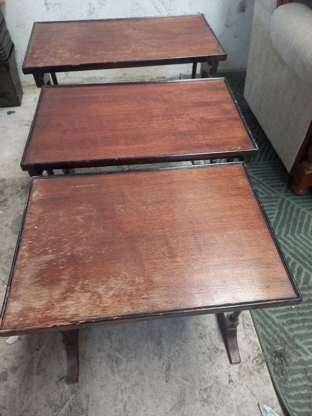 Tavolo nido 3 tavoli antichi in stile romano