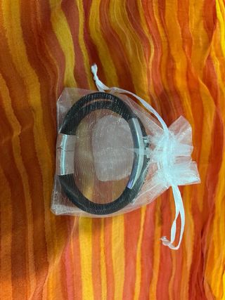 Bracciale in pelle triplo per uomo