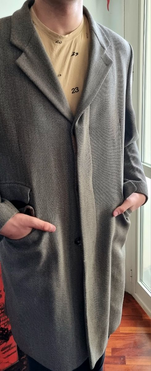 Cappotto tessuto diagonale