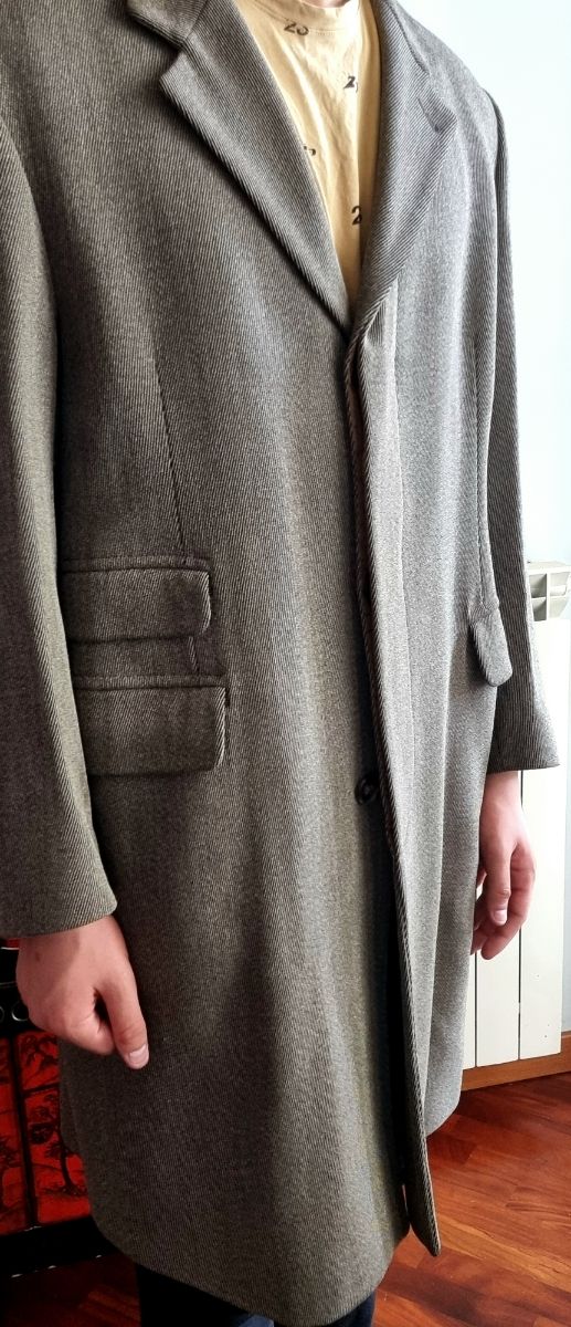 Cappotto tessuto diagonale