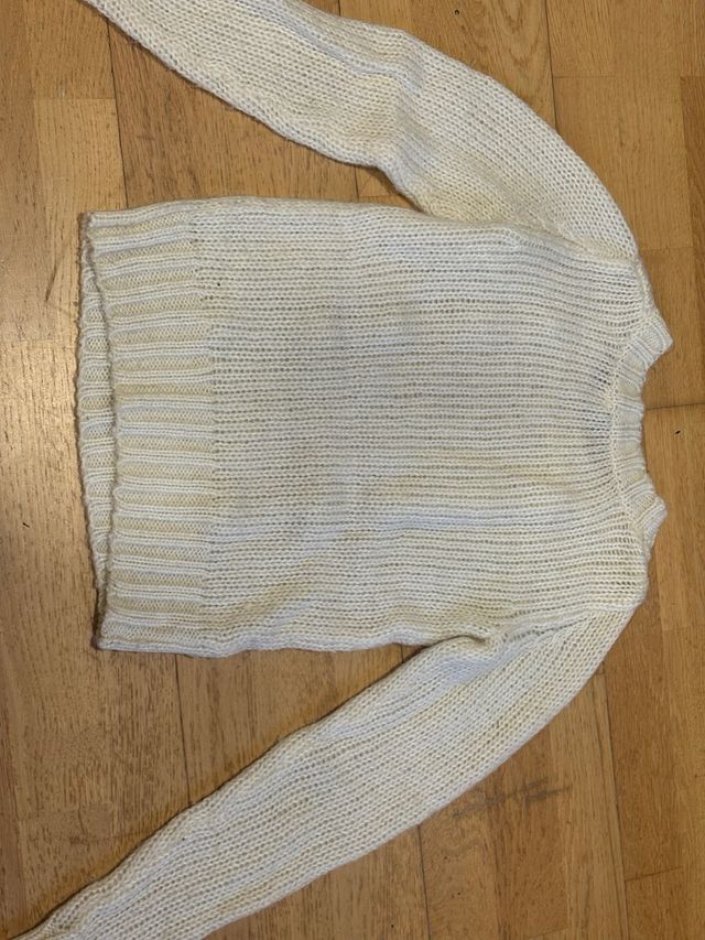 Jersey blanco crudo ochos