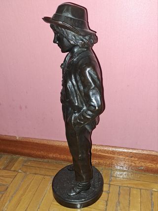 Escultura bronce J Garnier Violinista