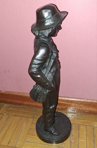 Escultura bronce J Garnier Violinista