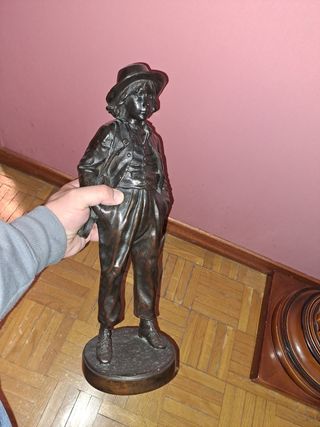 Escultura bronce J Garnier Violinista