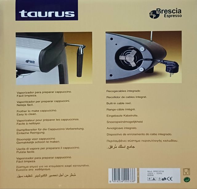 Cafetera Taurus espresso