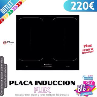 Placa inducción flex Eas Electric 4 zonas