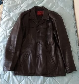 Chaqueta de cuero negra BRIXTON