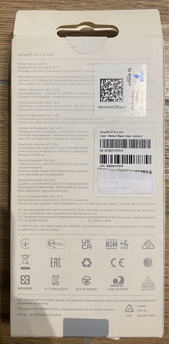 Smartwatch Amazfit GTS 2 mini