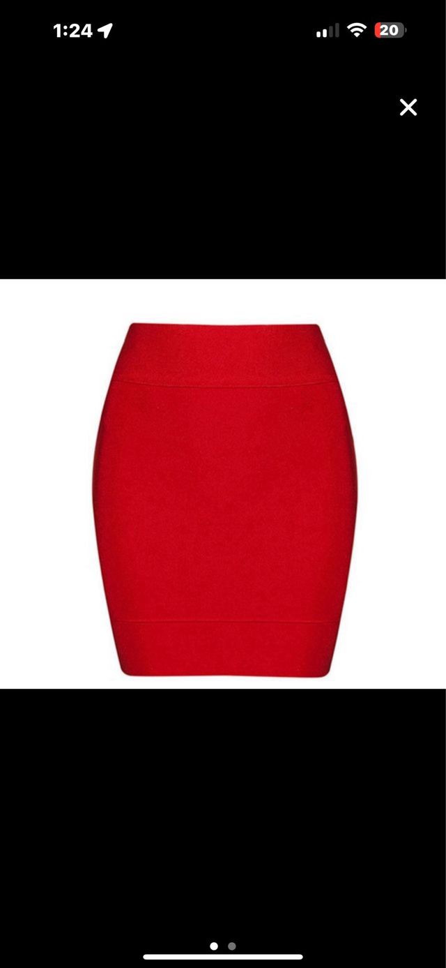 Falda anutentica bandaje roja talla m/l