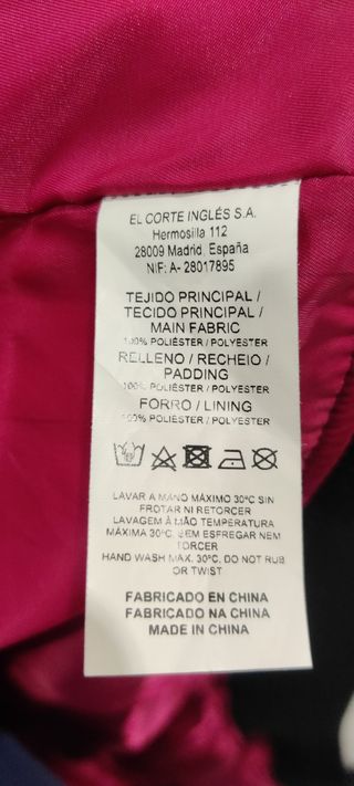 Chaqueta tipo bomber mujer
Solo envío 