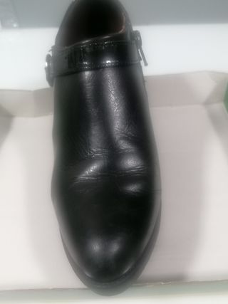 Zapatos Pitillos abotinados, de piel, ta