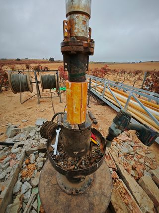 Perforación de pozo, aforo,bomba