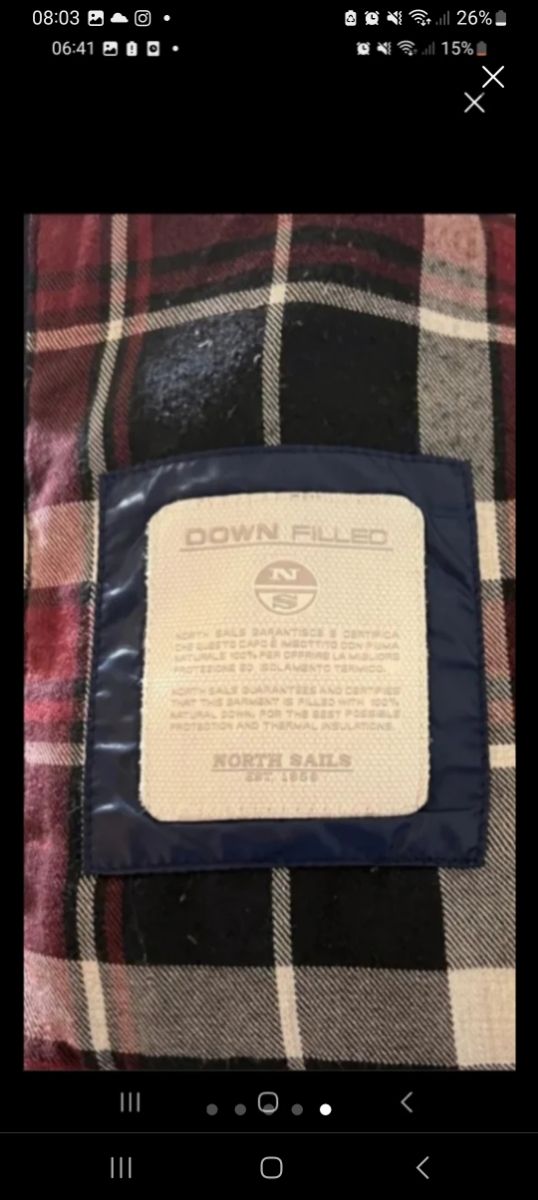 Giubbino in piuma d'oca North sails