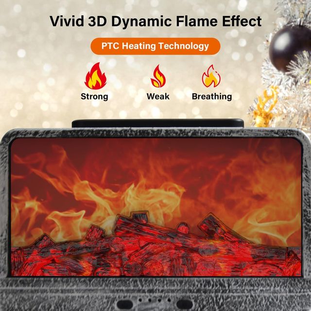 Quemador cera efecto chimenea