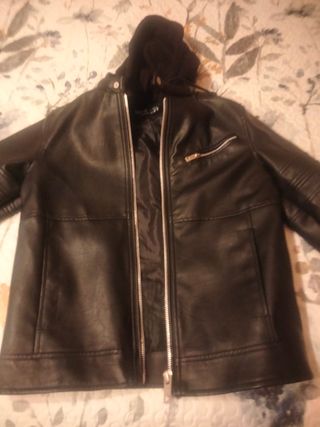 Cazadora cuero hombre