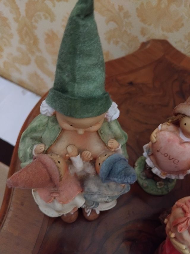 Statuina famiglia gnomi