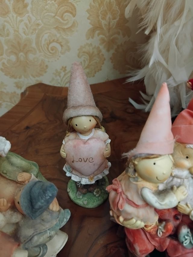 Statuina famiglia gnomi