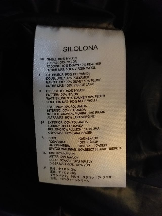 Piumino nero donna Silolona