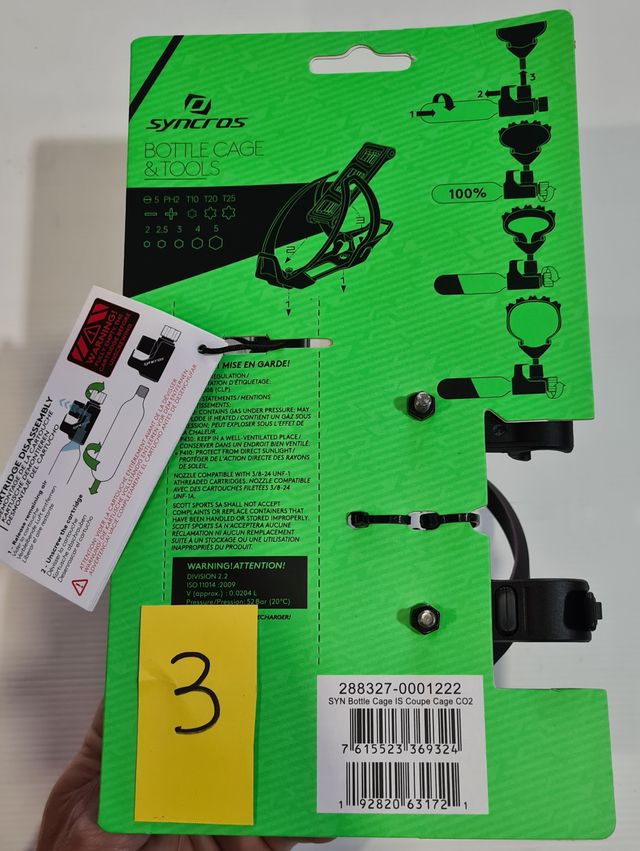 portabottiglie con multiutensile + C02 o pompa