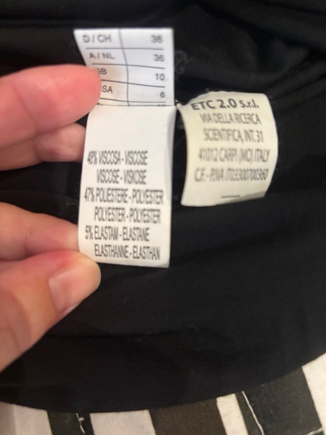 Vestido negro Eccentrica