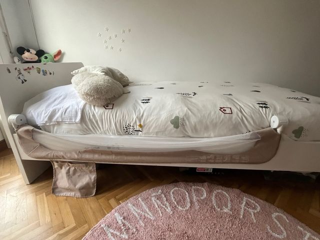 Barrera plegable cama niños 