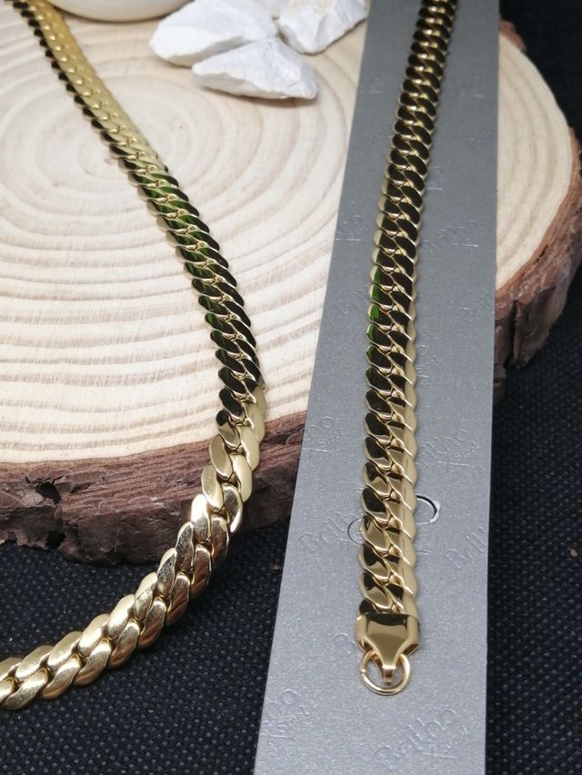 Juego de Cadena y Pulsera para Hombres