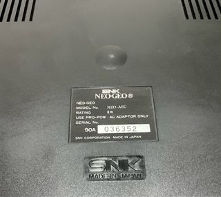 Video Consola y Juegos NEO GEO.