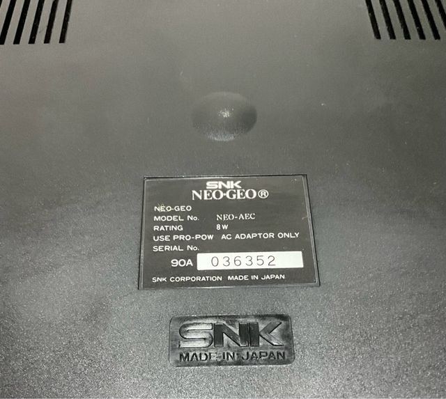 Video Consola y Juegos NEO GEO.