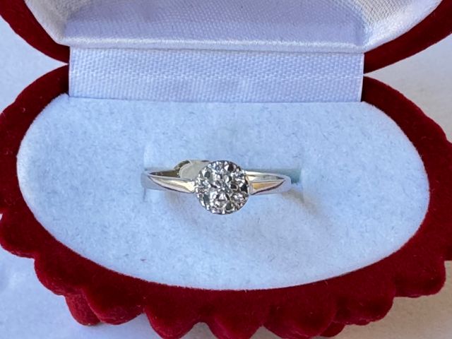 Anillo oro blanco 18kt