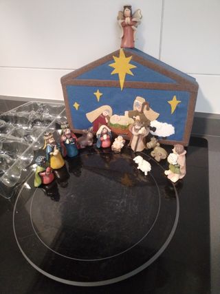 Portal de Belén navideño transportable