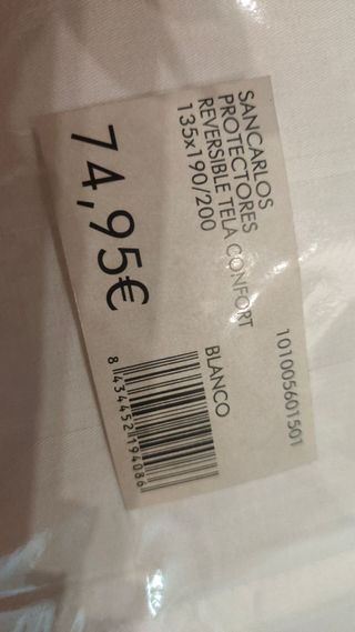 Protector funda colchón sin estrenar