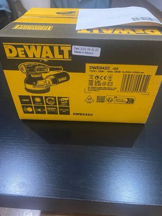 Lijadora rotorbital DEWALT 280w 125mm 