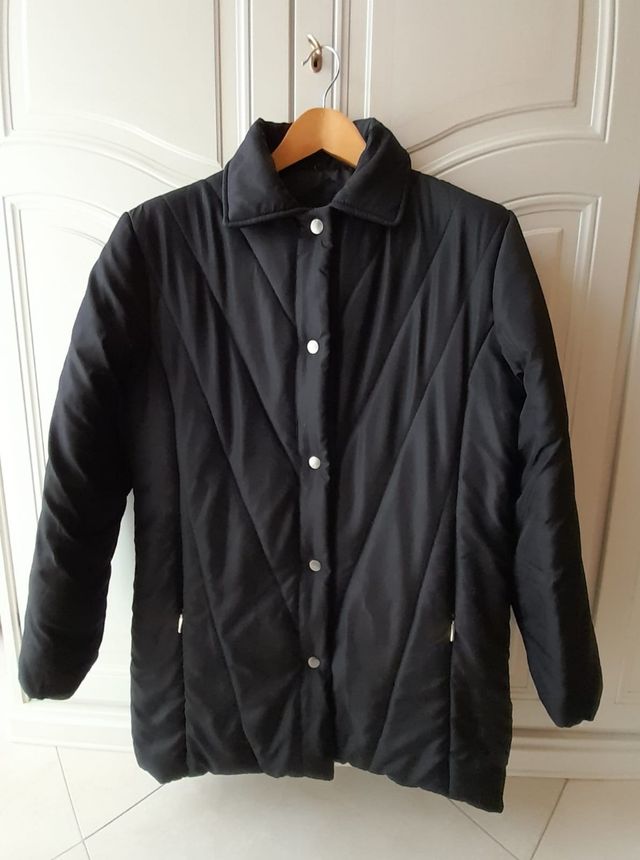 Silmar black basic vintage coat (TG.L)