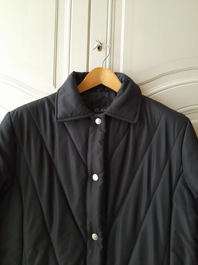 Silmar black basic vintage coat (TG.L)