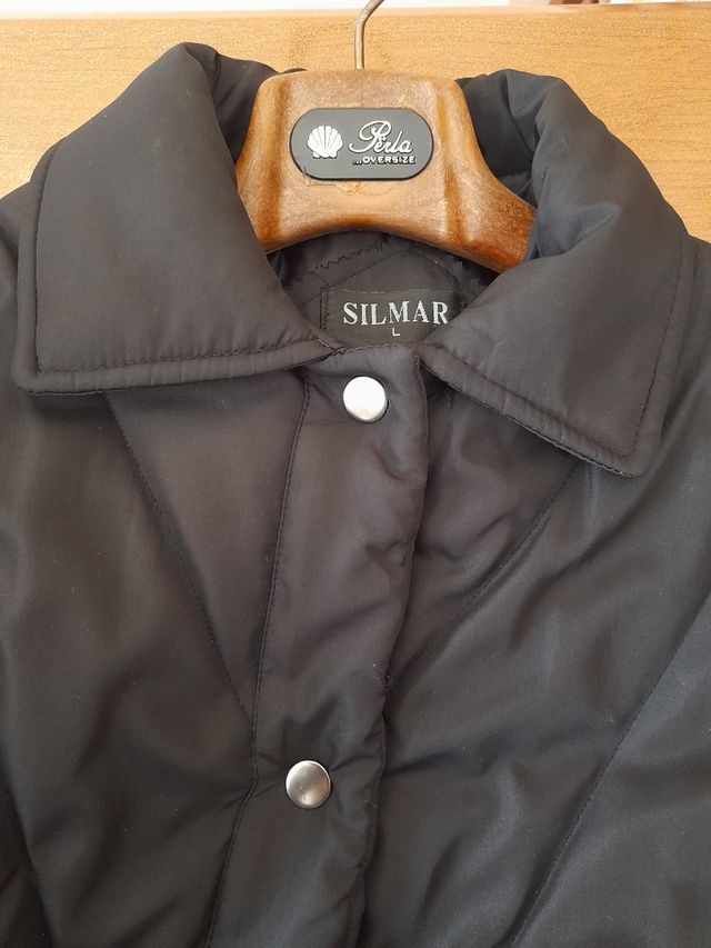 Silmar black basic vintage coat (TG.L)