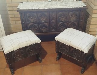 Mueble auxiliar rústico 