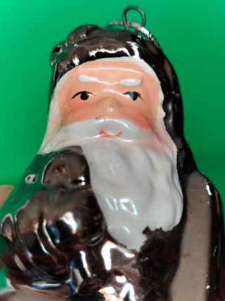 Pallina natalizia vintage in ceramica