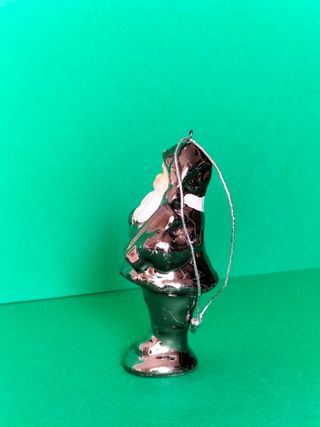 Pallina natalizia vintage in ceramica