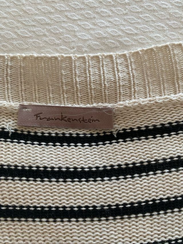 Jersey en pico a rayas