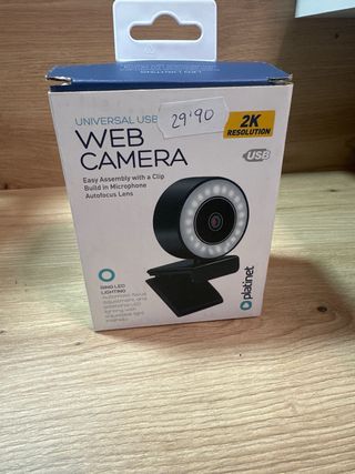 Webcam platinet 2K con focos led