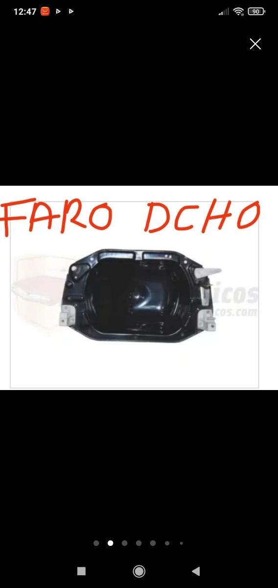 Soportes reguladores Faro Renault 5 y 7. Nuevos. 